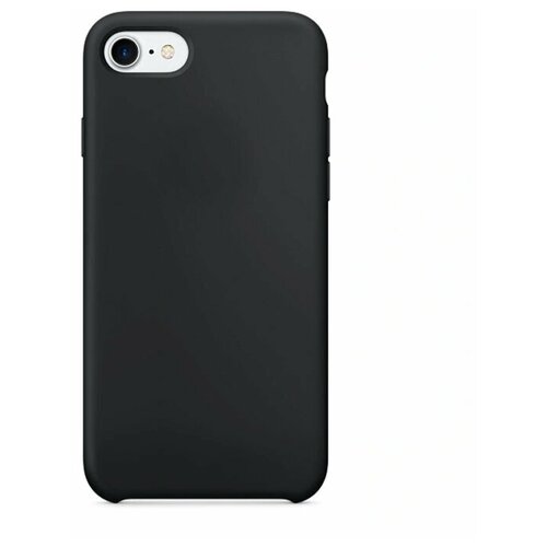 фото Чехол накладка для iphone 8 с подкладкой из микрофибры / для айфон 8 / черный qvatra