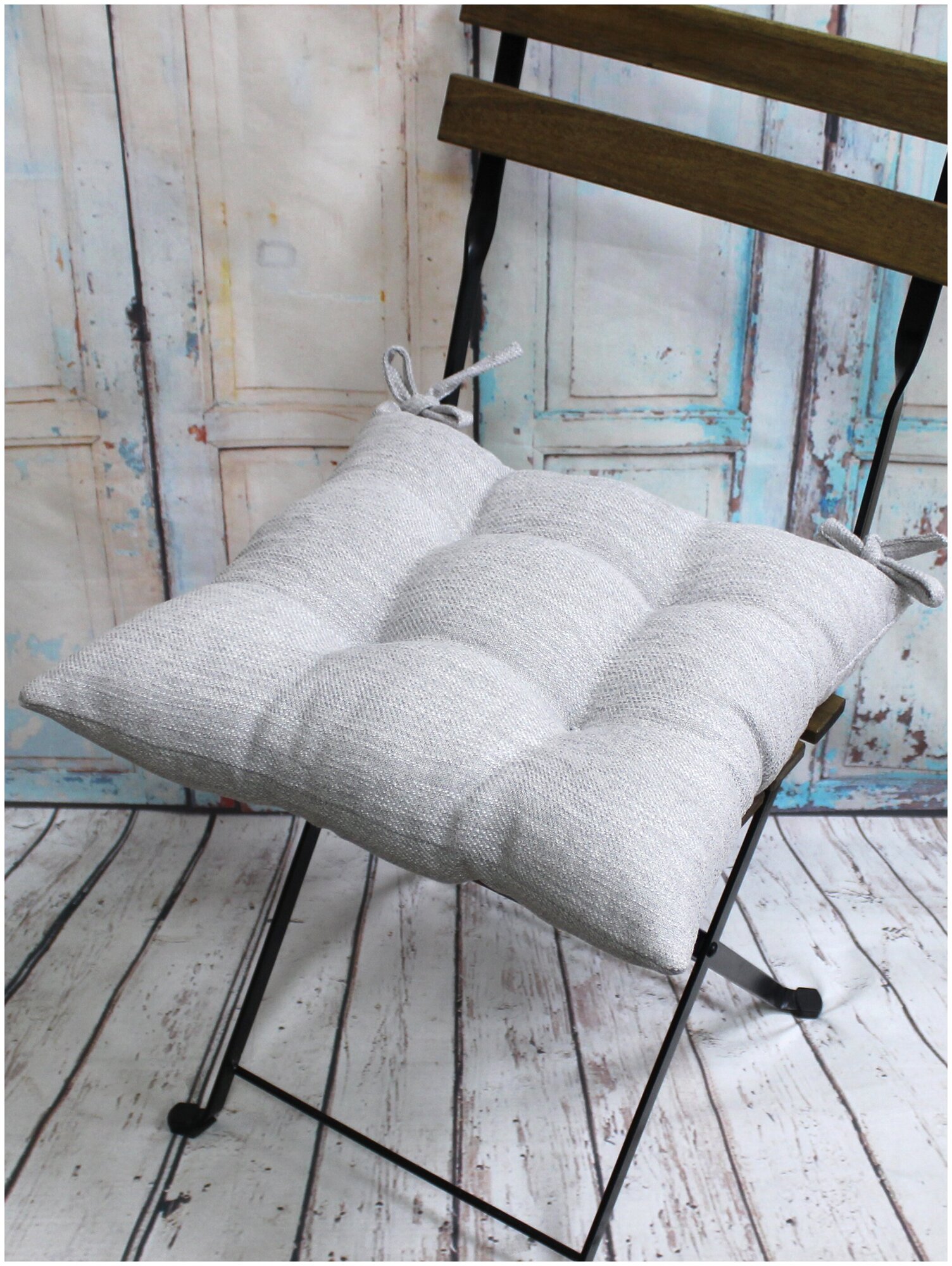 Подушка для сиденья матех TESLA 40*40*10 см, цвет светло-серый