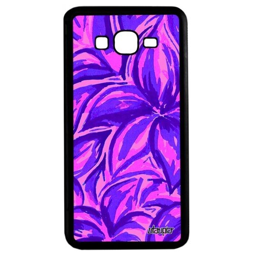 фото Модный чехол на телефон // galaxy grand prime // "цветочный узор" рисунок фон, utaupia, фиолетовый