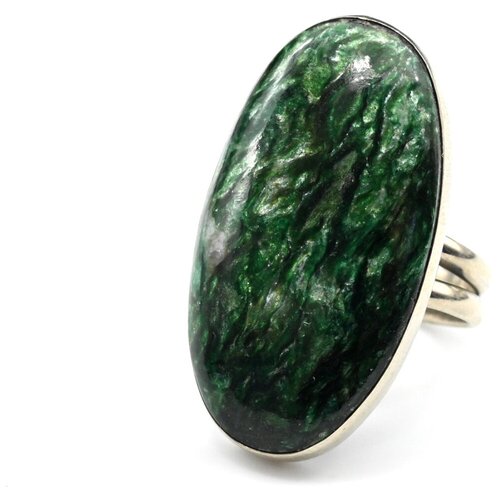 Кольцо Радуга Камня, фуксит, размер 18, зеленый