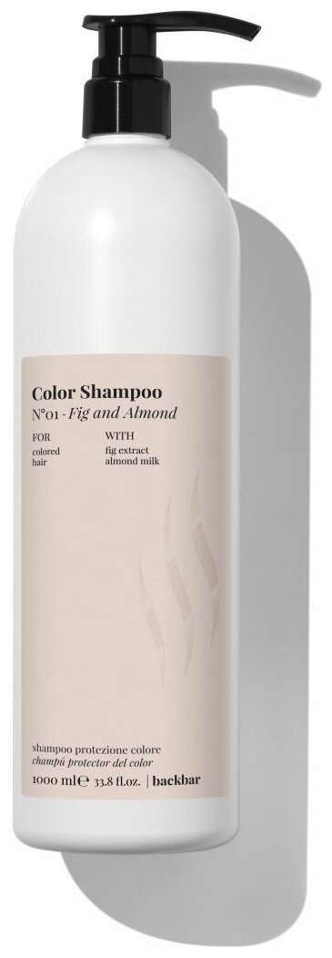 FarmaVitа Back Bar №01 шампунь для окрашенных волос, для защиты цвета и блеска волос, 1000 ml
