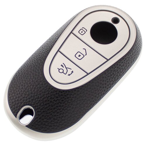 фото Чехол на новый ключ mercedes (2020-н.в.) серебристый nobrand