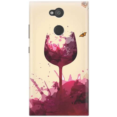 фото Re:pa накладка transparent для sony xperia l2 с принтом "летнее вино"