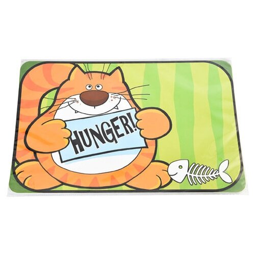 Коврик Homepet Most hungry cat под миску (28 x 43 см)