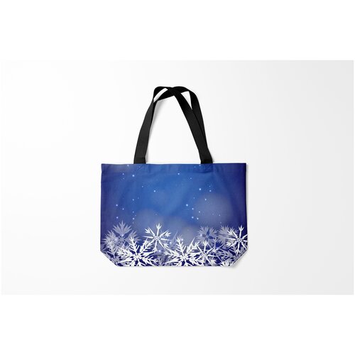 фото Сумка-шоппер / 46х35 см / популярные иллюстрации / текстуры зима burnettie