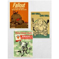 Постеры интерьерные Fallout 4 Набор Плакатов 3 шт