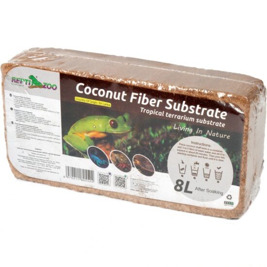 Субстрат Repti-zoo кокосовый тропический 620г/8л мелкая фр