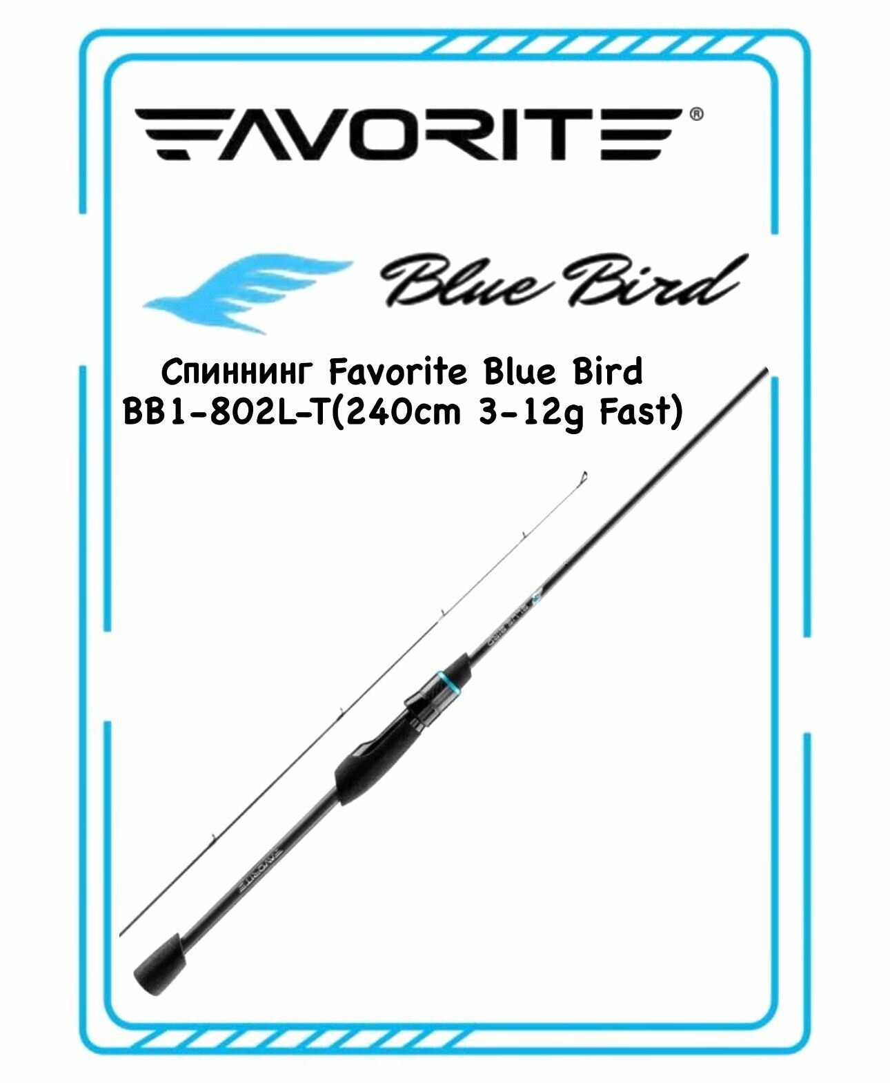 Спиннинг Favorite Blue Bird BB1-802L-T (240cm 3-12g Fast)