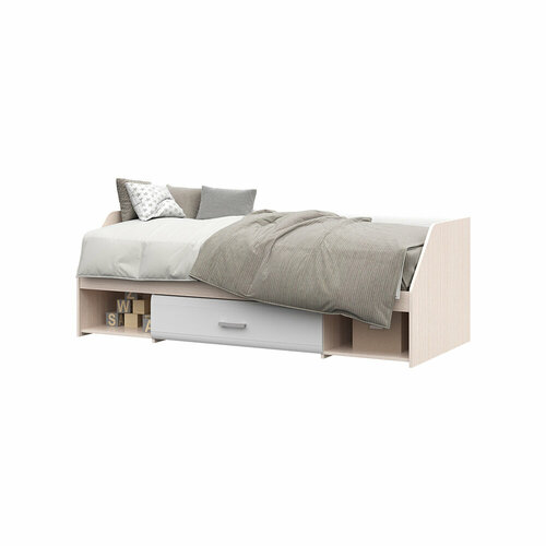 Симба кровать одноярусная (1942*660*840) ящик выкатной для кровати соня белый