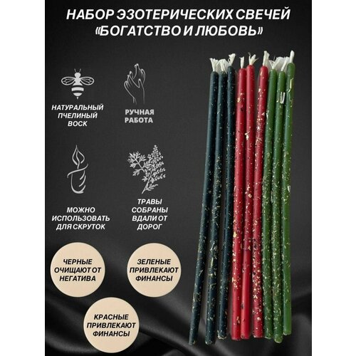 Свечи Очаг благополучия красный