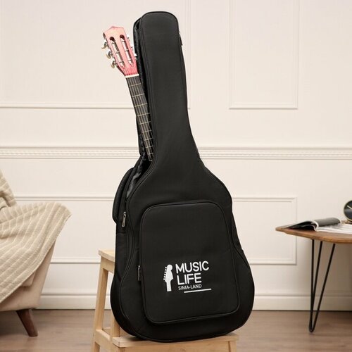 Music Life Чехол для гитары Music Life, премиум, черный, 105 х 43 х 14 см