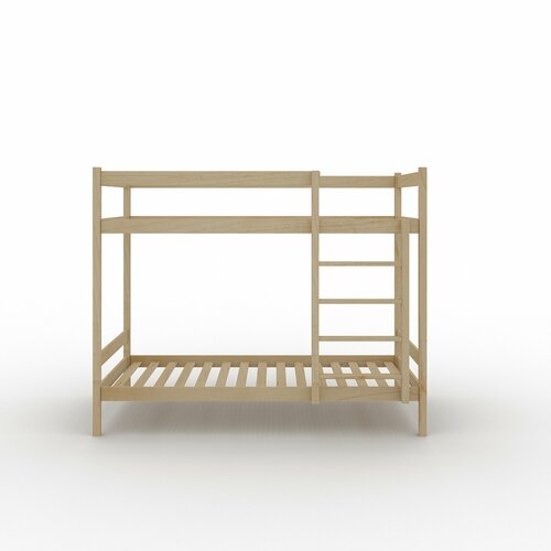 Кровать двухъярусная 18080 Береза шлифованное дерево без ящиков 13560₽
