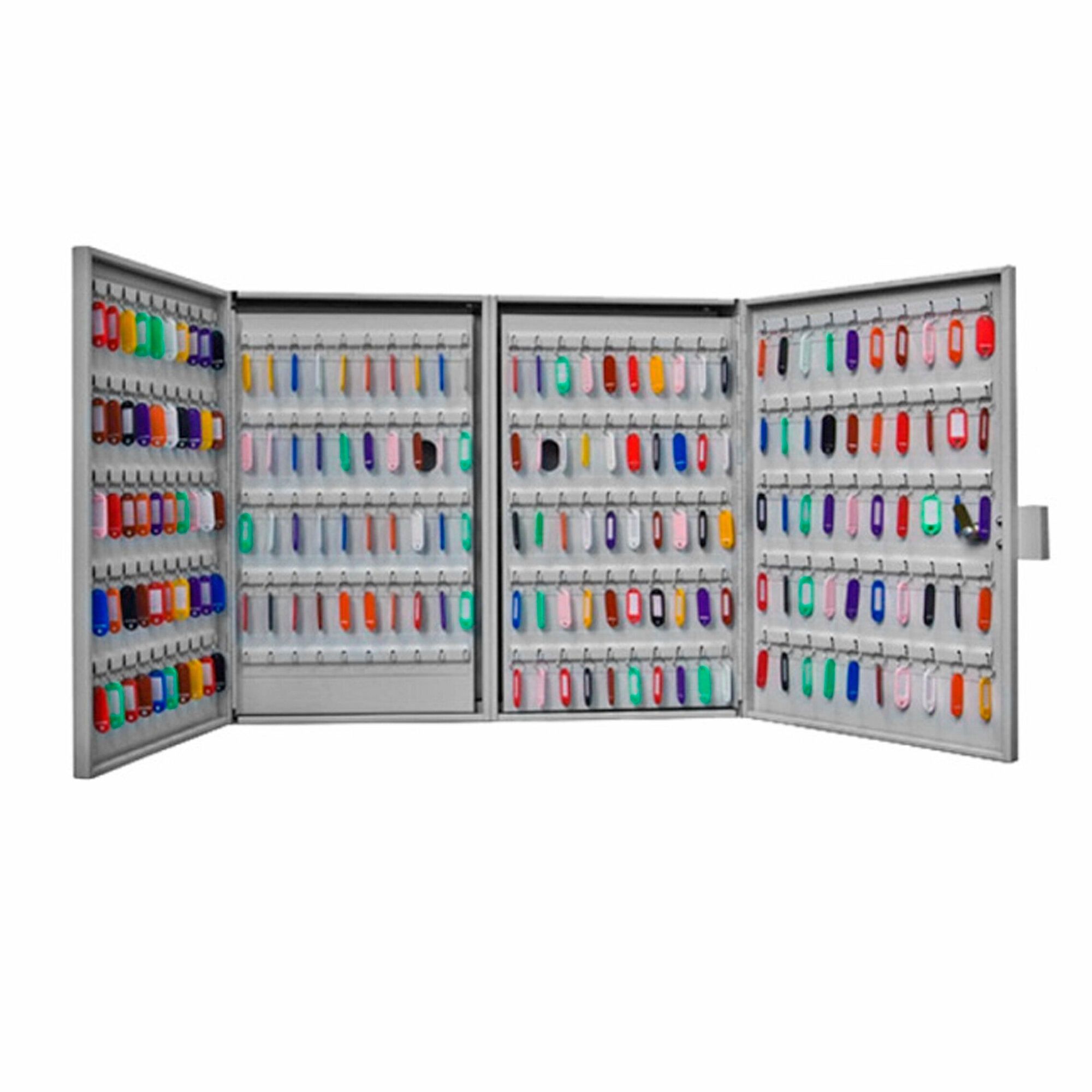 Ключница Металлград КЛ-600 цельнометаллическая с замком серо-стальная 27.1 кг