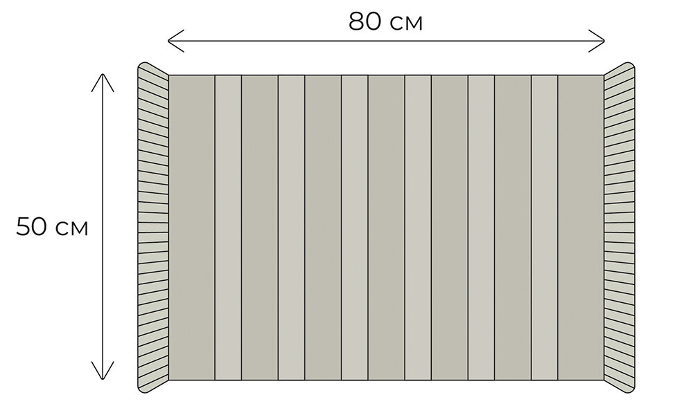 Коврик для ванной Fixsen Sandal 50x80 см цвет светло-серый - фото №7