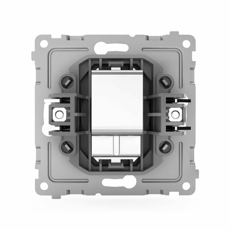 Розетка TV проходная СП Pixel 4DB механизм алюм. TOKOV ELECTRIC TKE-PX-A1P-C03 - фото №5