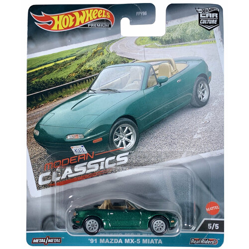 Машинка Hot Wheels Premium 91 Mazda MX-5 Miata