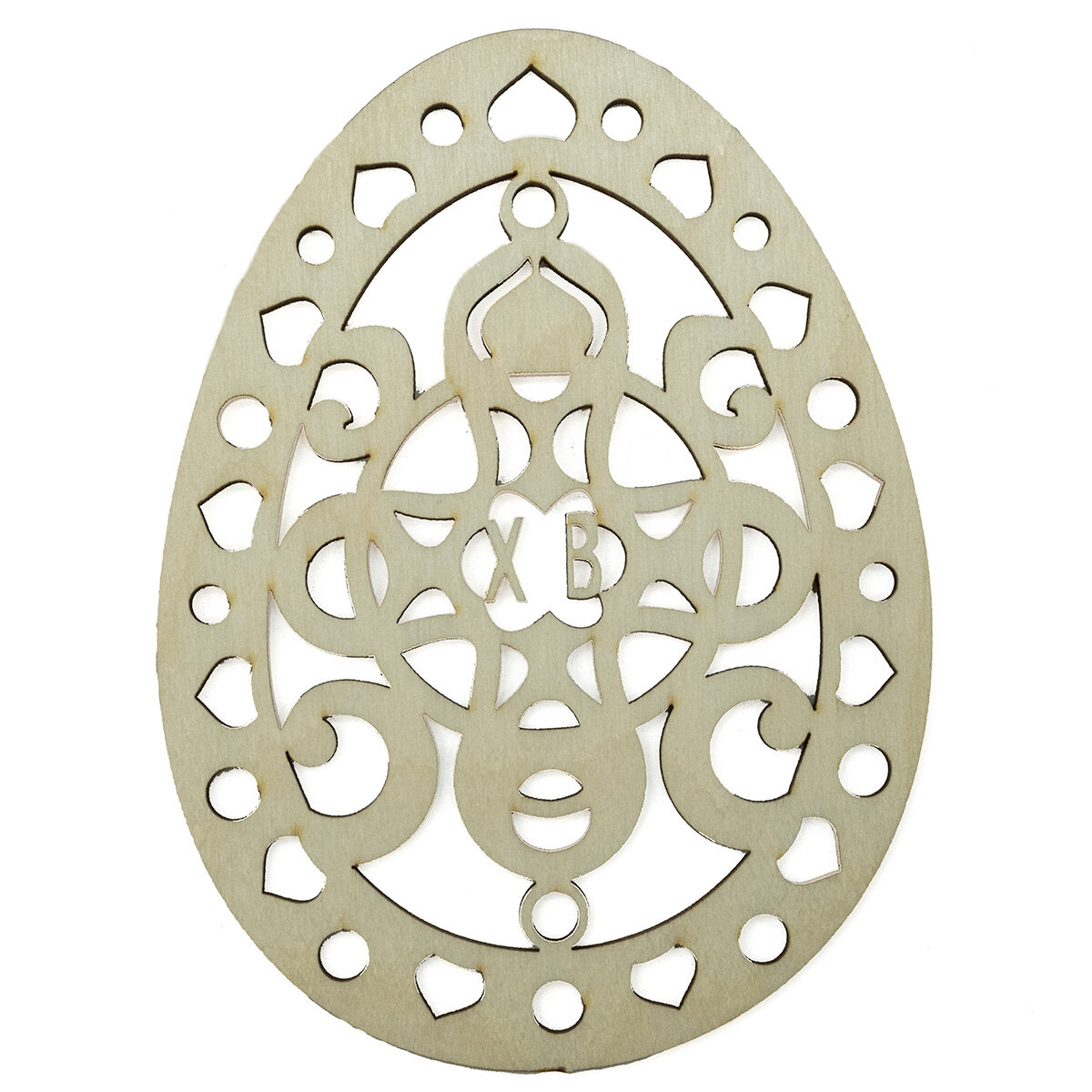 Заготовка деревянная 'Яйцо пасхальное с узором', 12*9 см, Astra&Craft