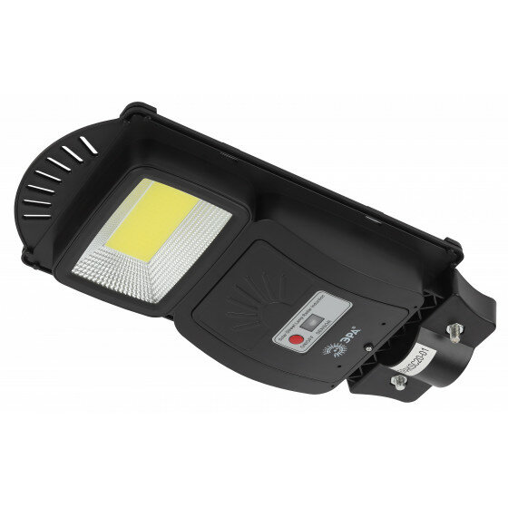 ЭРА консольный светильник на солнечной батарее Б0046791 светодиодный, 20 Вт, цвет арматуры: черный, 1 шт.
