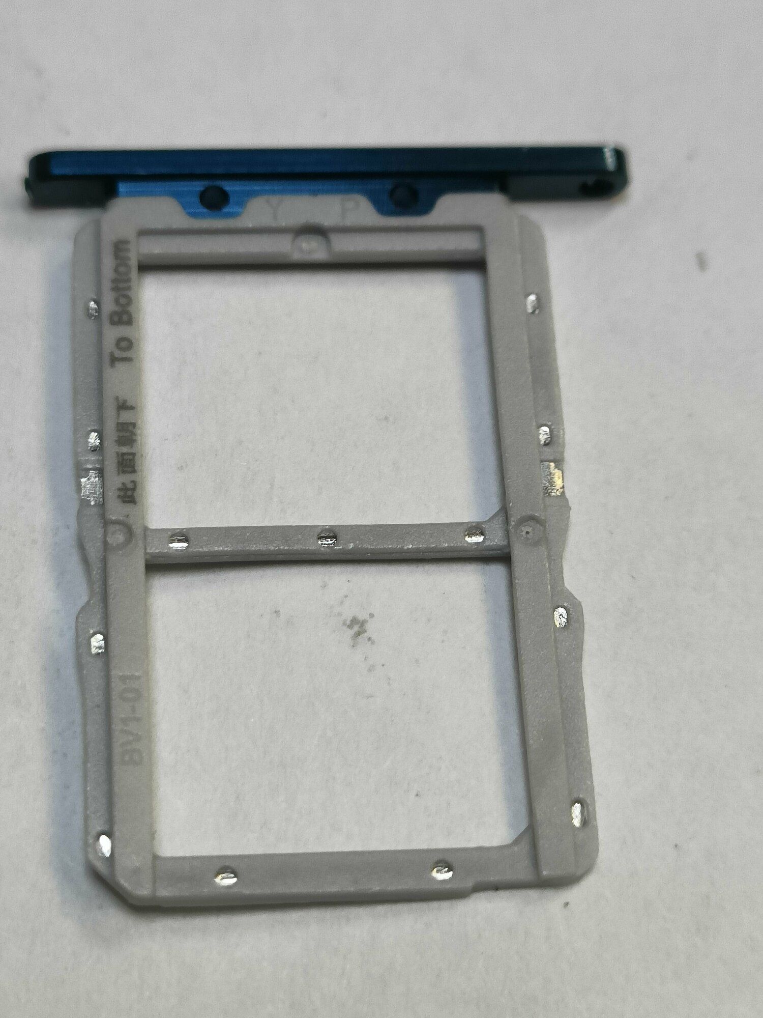 Сим лоток для Honor 20 pro зелено-голубоватый — фото 1