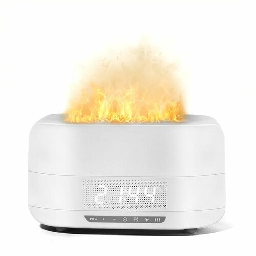 Супер Красивый Увлажнитель воздуха с часами и подсветкой с функцией Bluetooth колонки Аромадиффузор для эфирных масел Цвет белый 350000₽