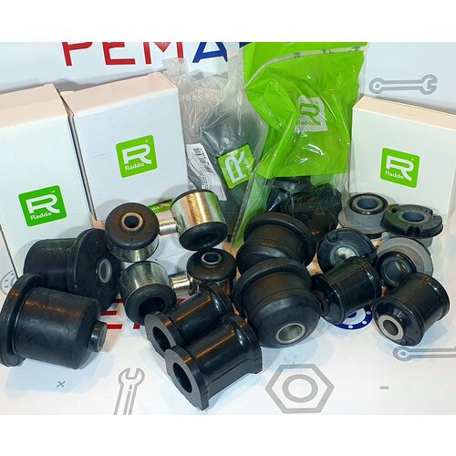 Комплект сайлентблоков передней подвески 2192-Калина 2 стабилизатор 24мм 14шт Raddo 2300₽