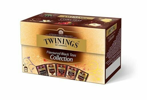 Черный чай Twinings Flavoured Black Teas Collection ассорти в пакетиках (5 вкусов), 20 пак. (Финляндия)