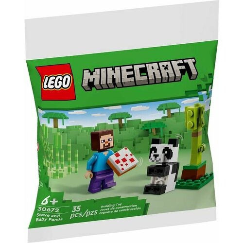 Конструктор LEGO Minecraft 30672 Стив и маленькая панда