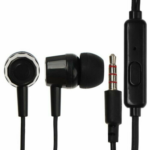 Наушники HF-J69 вакуумные микрофон 106 дБ 16 Ом 35 мм 1 м коробка черные 39000₽