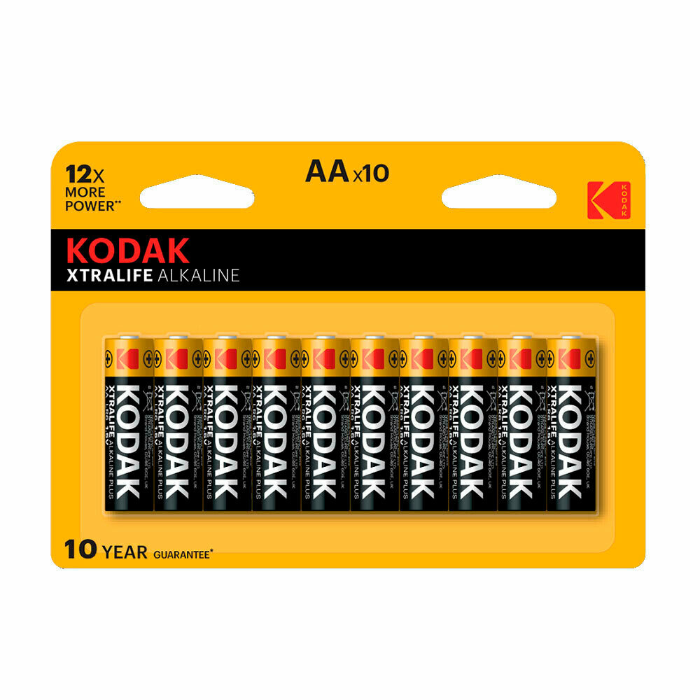Батарейка Kodak Xtralife АА пальчиковая LR6 1,5 В (10 шт.) (Б0014330) Kodak Б0014330