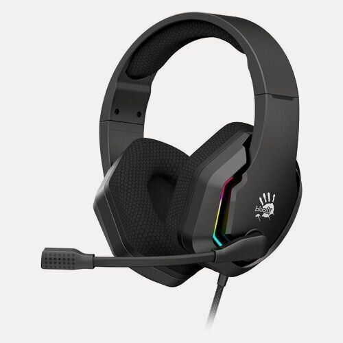 Изображение товара Гарнитура игровая A4TECH Bloody G260p, для компьютера, мониторные, проводные, черный