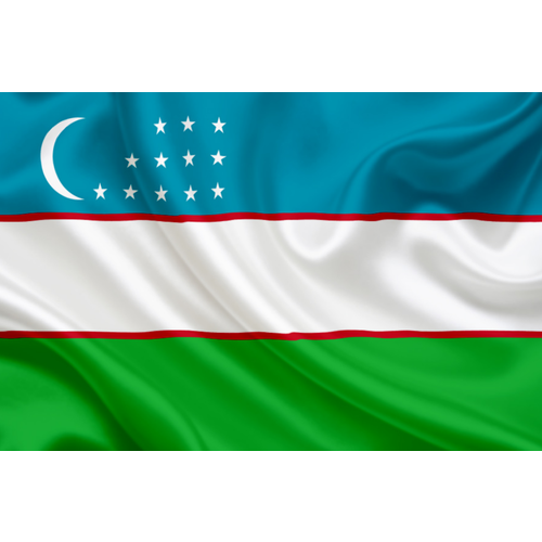 Флаг Узбекистана, 145х90 см флаг россия без флагштока