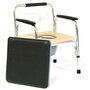 Стул-кресло с санитарным оснащением повышенной грузоподъемности (до 120 кг) FS895L Мега-Оптим для взрослых, пожилых людей и инвалидов