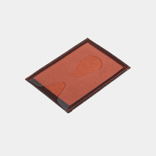 Обложка-карман для проездного билета Вектор, бордовый