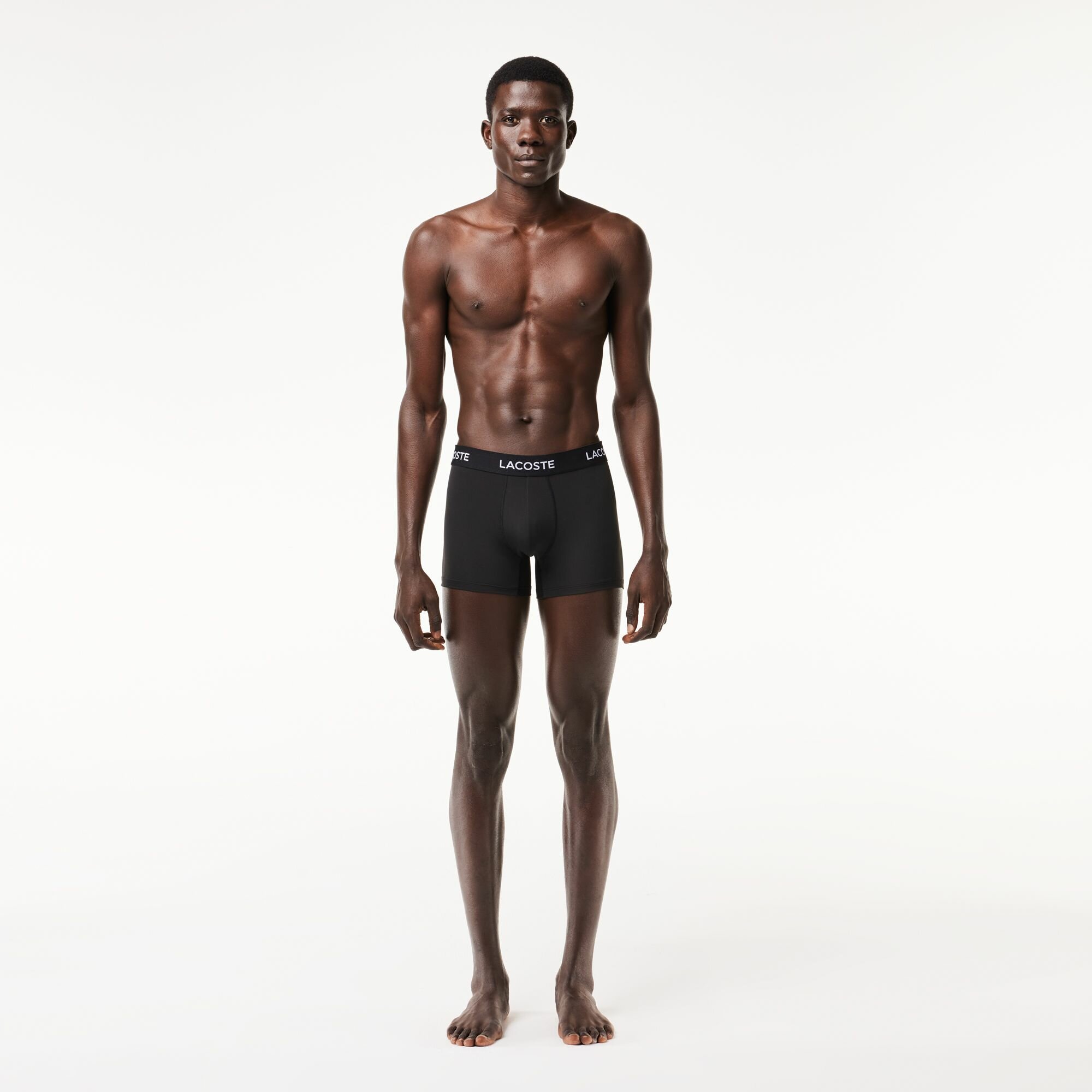 Трусы LACOSTE, комплект из 3 шт., размер TS, черный