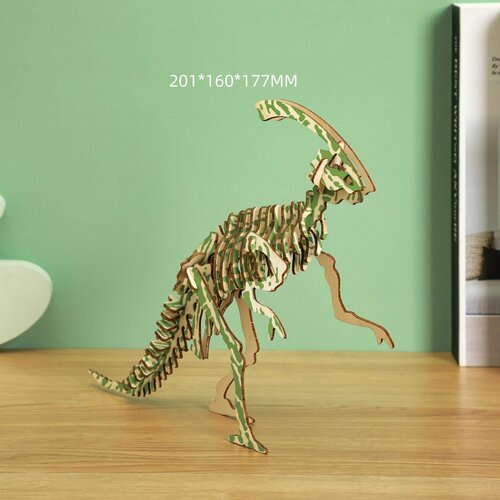 Конструктор деревянный - Динозавр Паразауролоф - модель A156 Бренд DLED 600₽