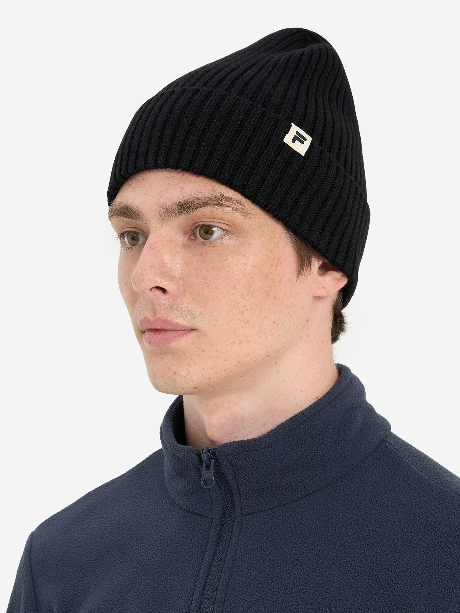 Шапка Fila для мужчин и женщин, размер one size, черный — фото 1