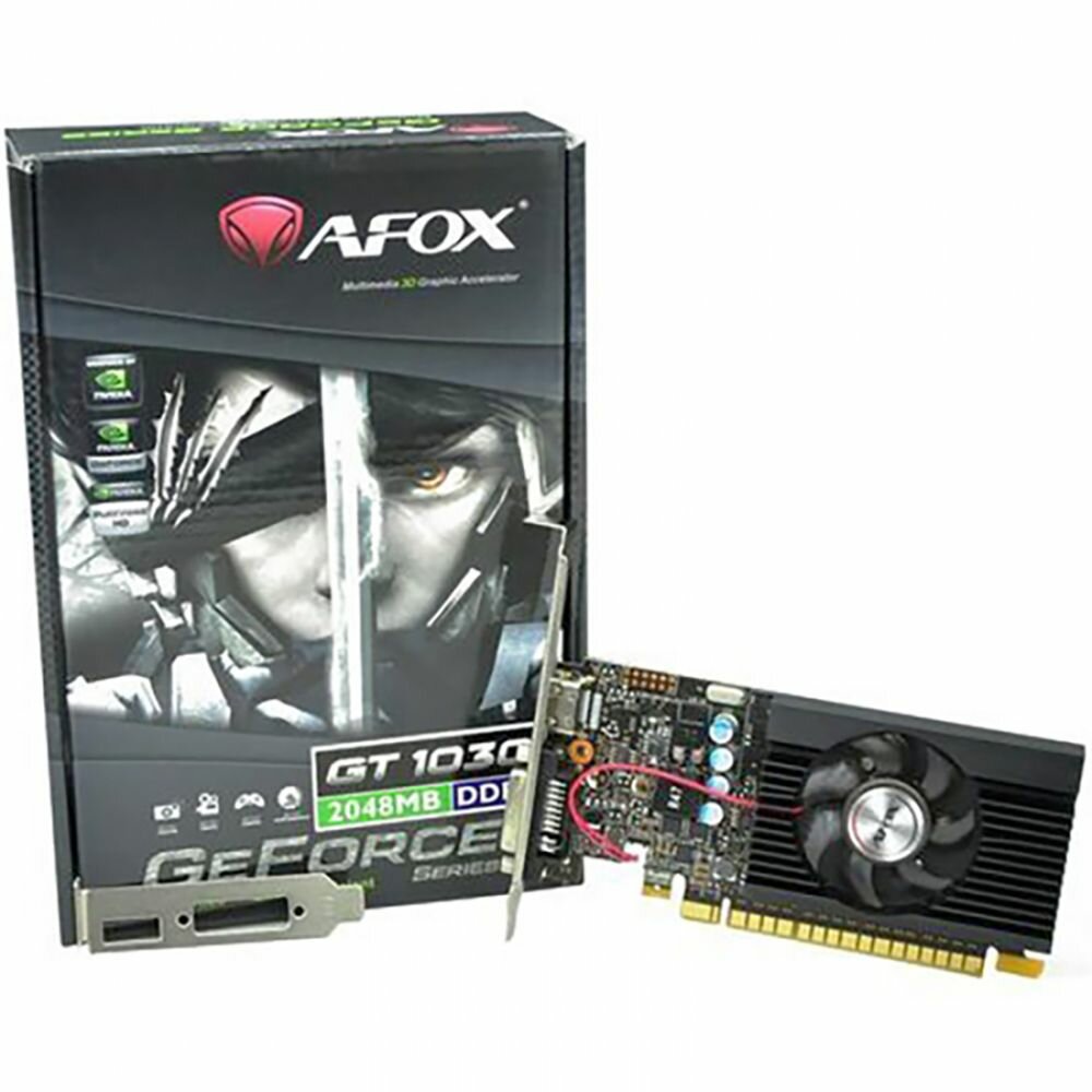 Afox PCI-E AF610-2048D3L7-V8 NVIDIA GeForce GT 610 2Gb 64bit GDDR3 810/1333 DVIx1 HDMIx1 CRTx1 HDCP Ret low p