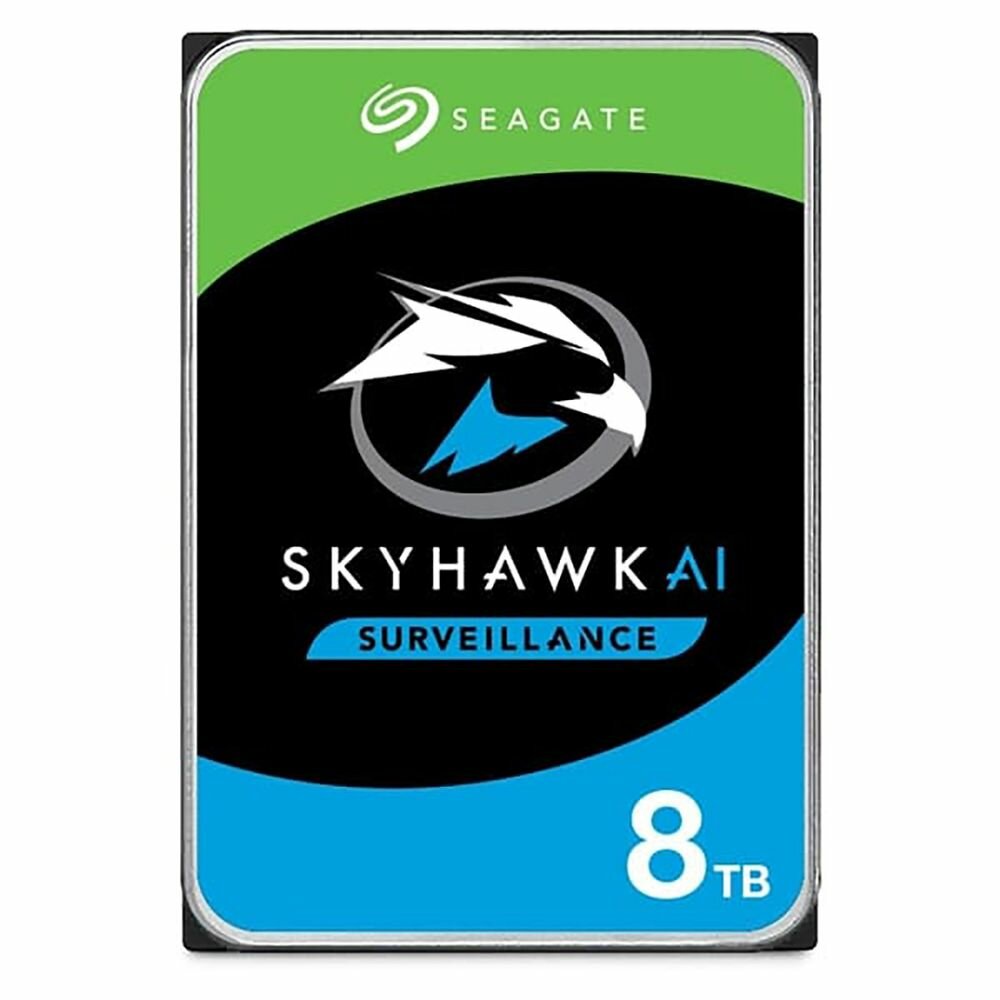 Seagate Жесткий диск Seagate SkyHawk AI ST8000VE001 8TB 3.5" SATA 6Gb/s, 7200rpm, 256MB, 24x7, Bulk (022934) ST8000VE001