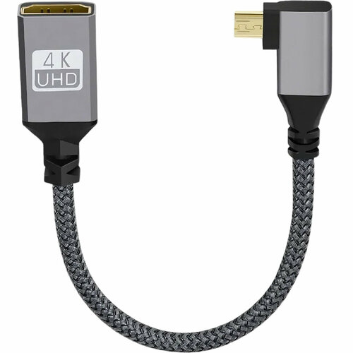 Кабель угловой правый Digitalfoto Micro HDMI - HDMI Extension 20см