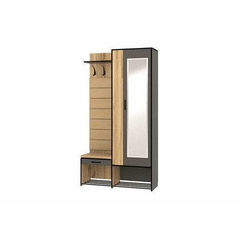 Прихожая Ольга Лофт 4 Дуб крафт золотойТемно-серый 20990₽