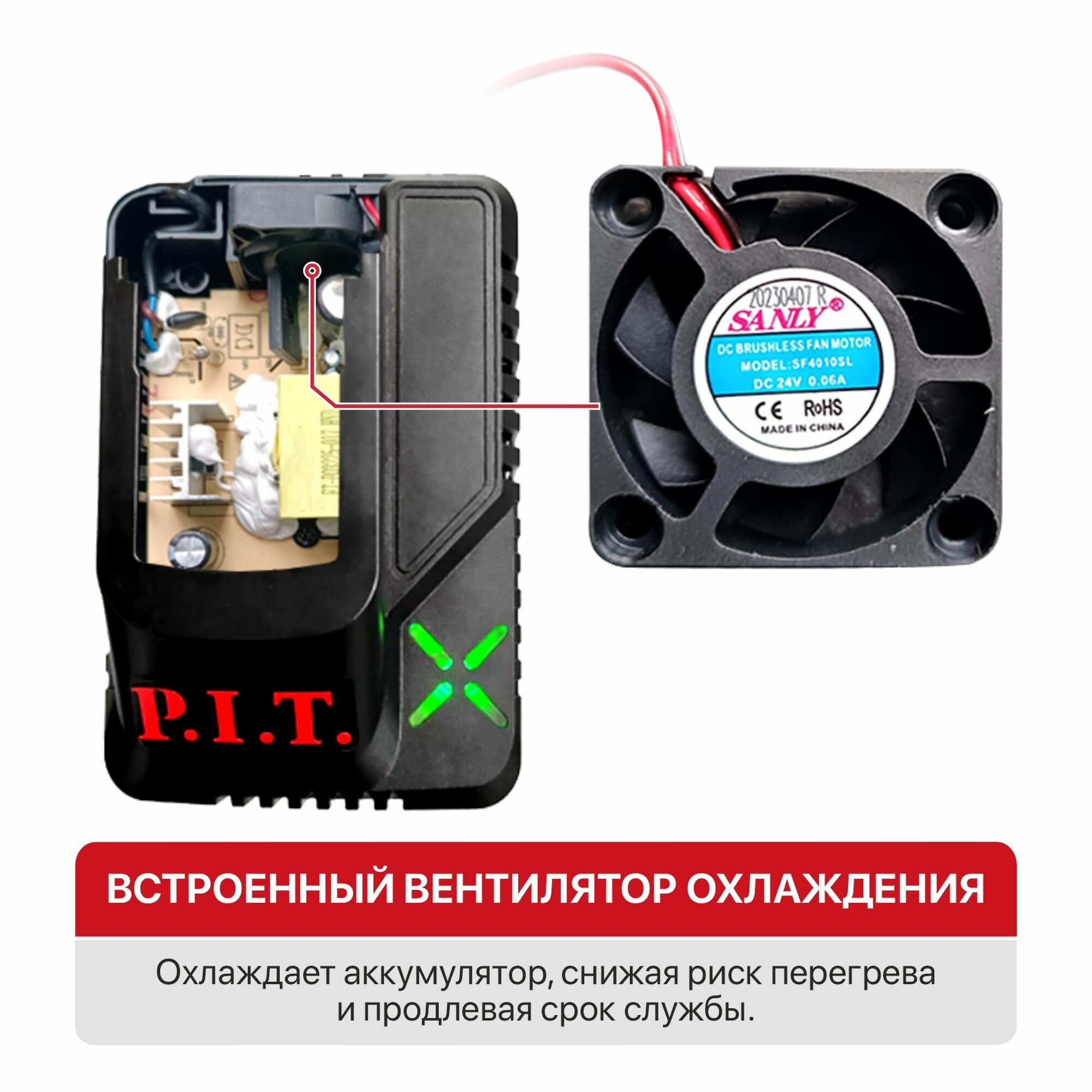 Зарядное устройство OnePower PH20-4.0A P.I.T. (6-21В, 84Вт, для всех АКБ системы OnePower) — фото 1