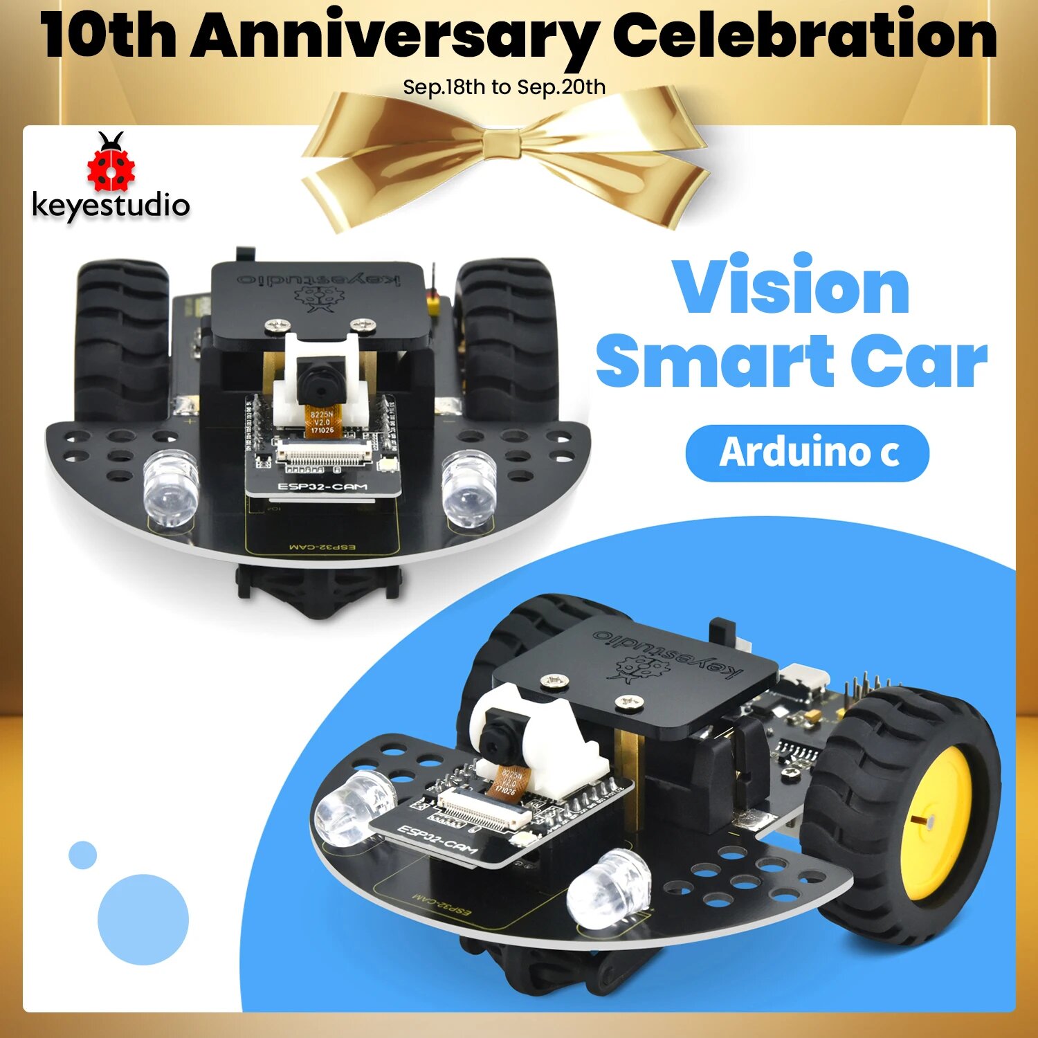 Keyestudio ESP32 Vision Smart Car