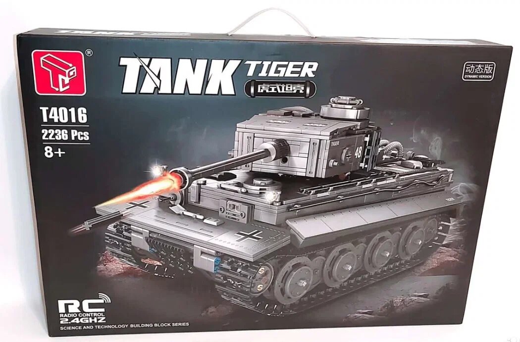 Конструктор немецкий Танк Tiger 2236 дет, Т4016