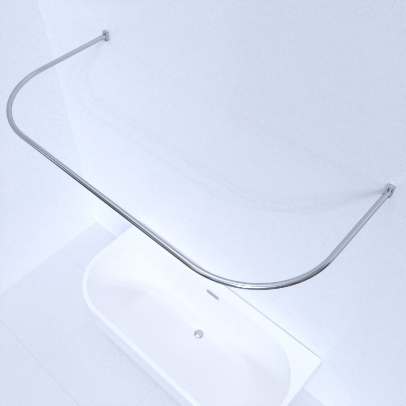 Карниз Радомир для шторы на ванну Вальс Макси 180х80 арт  1 12 2 0 0 188