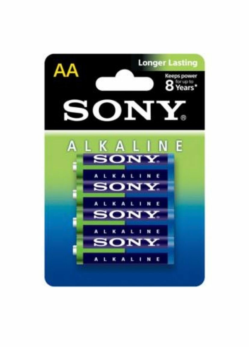Sony Батарейка Longer Lasting AA LR6 1.5v alkaline (4 штуки в упаковке)