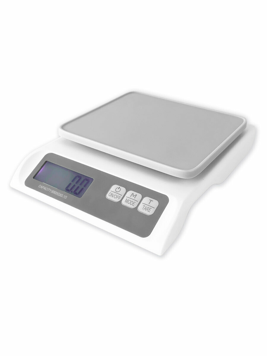 Kit Life Electric Kitchen Scale (TS-568) White, до 6 кг, LCD-дисплей,