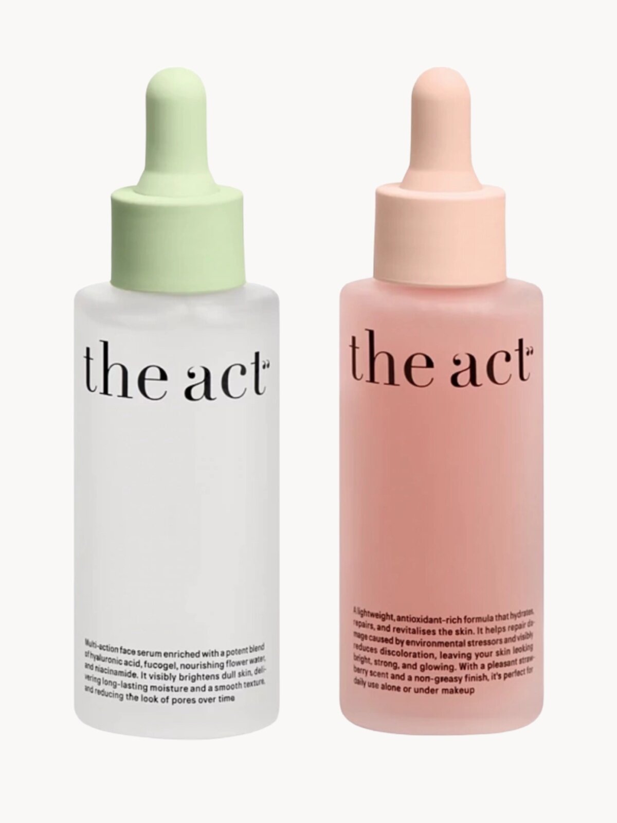 Набор сывороток для сияния кожи и увлажняющая сыворотка для лица