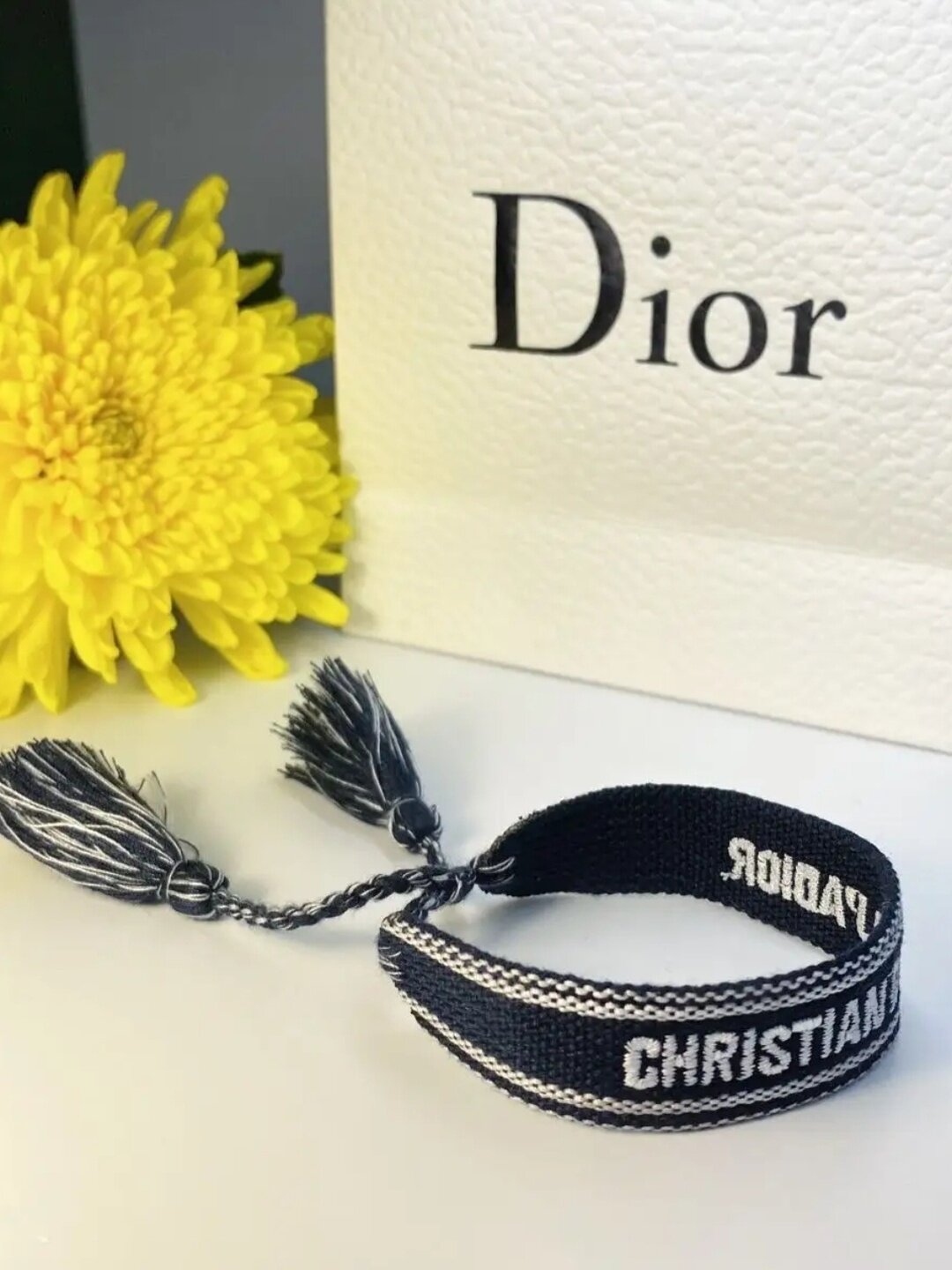 Браслет, размер 20 см, темно-синий — фото 1