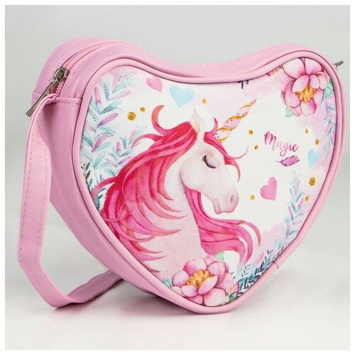 Сумка детская отдел на молнии цвет розовый 579₽