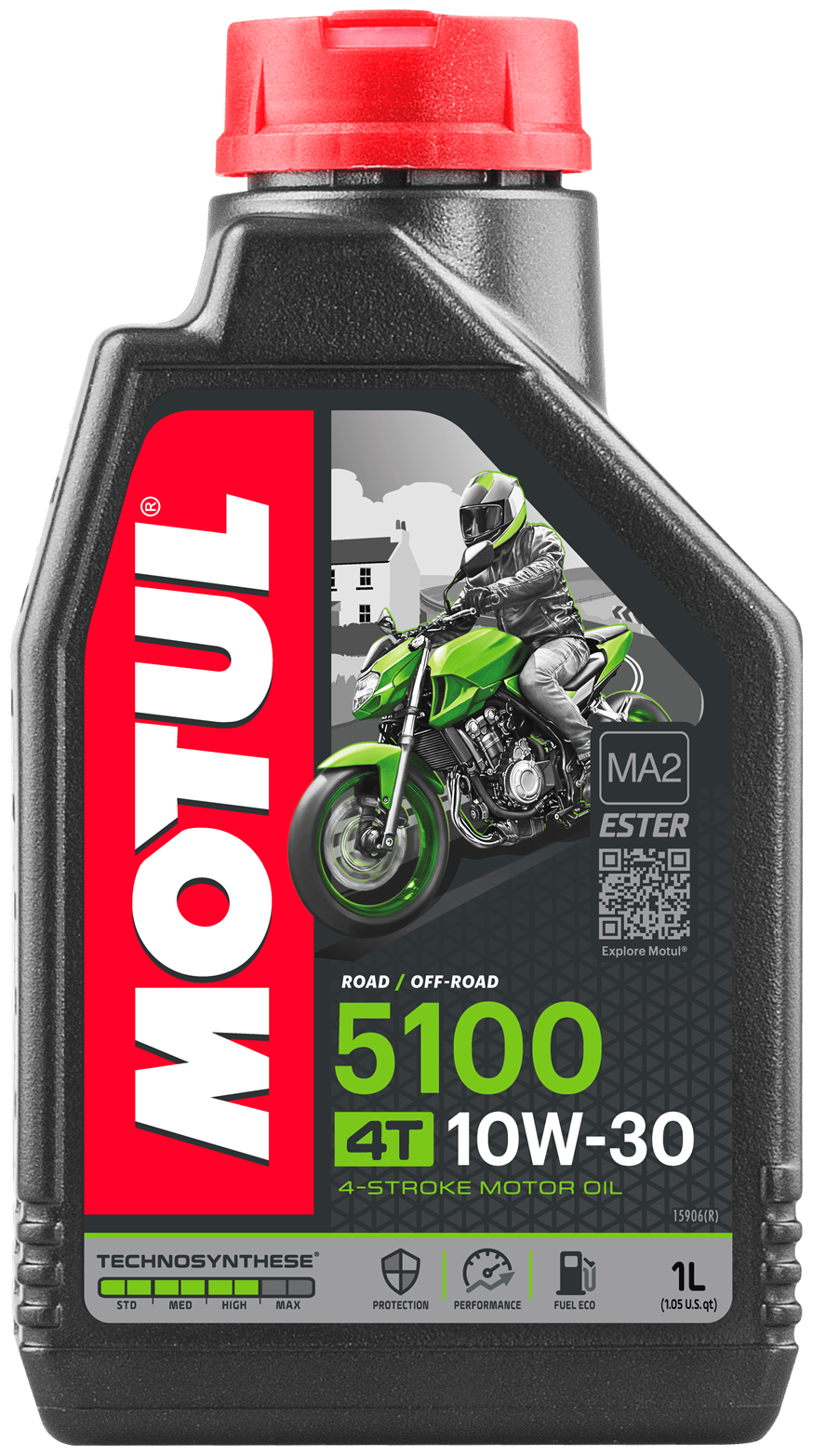 Полусинтетическое моторное масло Motul 5100 4T 10W30, 1 л